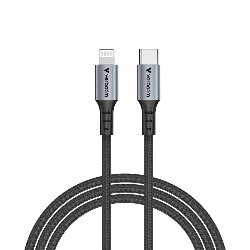 Verbatim Sync & Charge cavo USB-C a Lightning 120 cm, 1,2 m, Lightning, USB C, connettore maschio, connettore maschio, nero