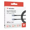 Verbatim Sync & Charge cavo USB-C a Lightning 120 cm, 1,2 m, Lightning, USB C, connettore maschio, connettore maschio, nero