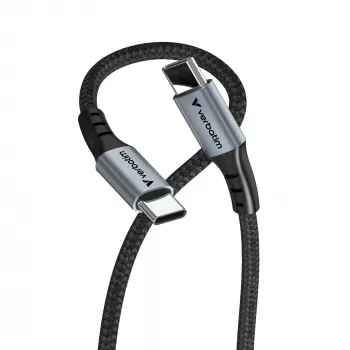 Verbatim Sync & Charge cavo – 60W USB-C a USB-C 120 cm, 1,2 m, USB C, USB C, USB 2.0, 0,48 Gbit/s, nero