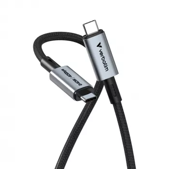 Verbatim Sync & Charge USB C a USB C 240W 40 Gbit/s 120 cm, 1,2 m, USB C, USB C, USB4 Gen 2x2, 40 Gbit/s, nero