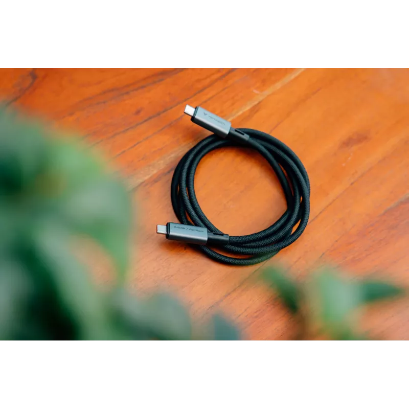 Verbatim Sync & Charge USB C a USB C 240W 40 Gbit/s 120 cm, 1,2 m, USB C, USB C, USB4 Gen 2x2, 40 Gbit/s, nero