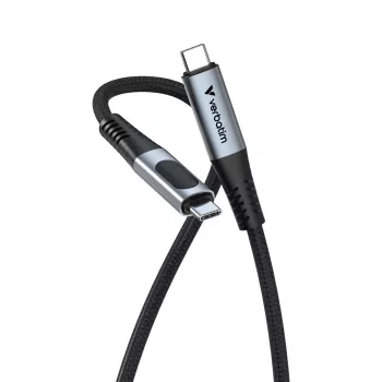 Verbatim Sync & Charge USB C a USB C 100W display 120 cm, 1,2 m, USB C, USB C, USB 2.0, 0,48 Gbit/s, nero