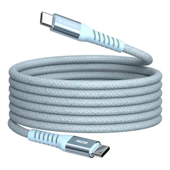 Verbatim Sync & Charge cavo magnetico – 60 W USB-C a USB-C 120 cm blu
