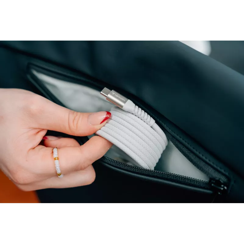 Verbatim Sync & Charge cavo magnetico - 100W USB-C a USB-C 120 cm grigio