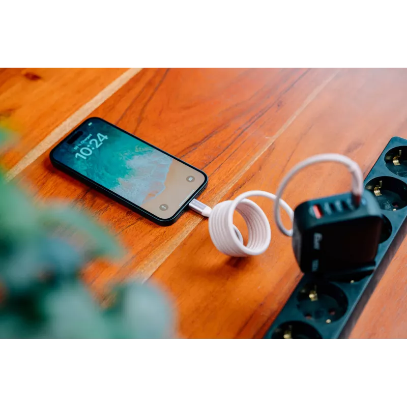 Verbatim Sync & Charge cavo magnetico - 100W USB-C a USB-C 120 cm grigio