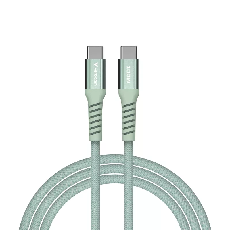 Verbatim Sync & Charge cavo magnetico - 100W USB-C a USB-C 120 cm verde