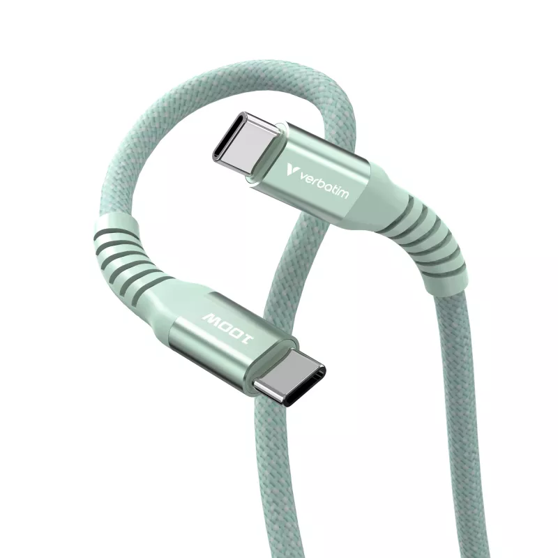 Verbatim Sync & Charge cavo magnetico - 100W USB-C a USB-C 120 cm verde