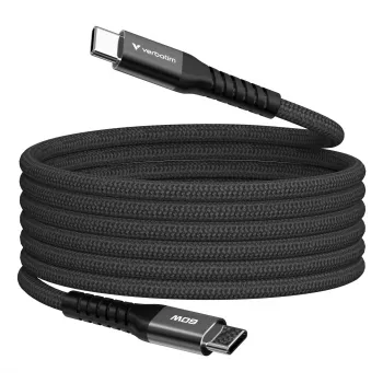 Verbatim Sync & Charge cavo magnetico – 60 W USB-C a USB-C, 120 cm, nero