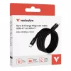 Verbatim Sync & Charge cavo magnetico – 60 W USB-C a USB-C, 120 cm, nero