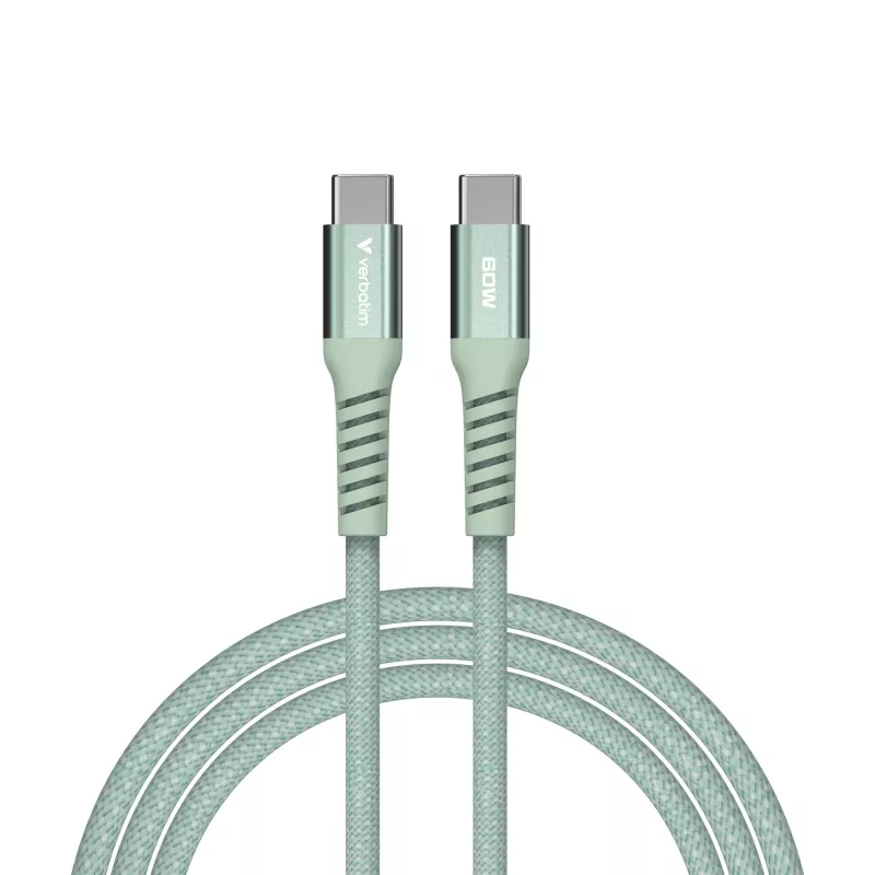Verbatim Sync & Charge cavo magnetico - 60W USB-C a USB-C 120 cm verde