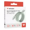 Verbatim Sync & Charge cavo magnetico - 60W USB-C a USB-C 120 cm verde