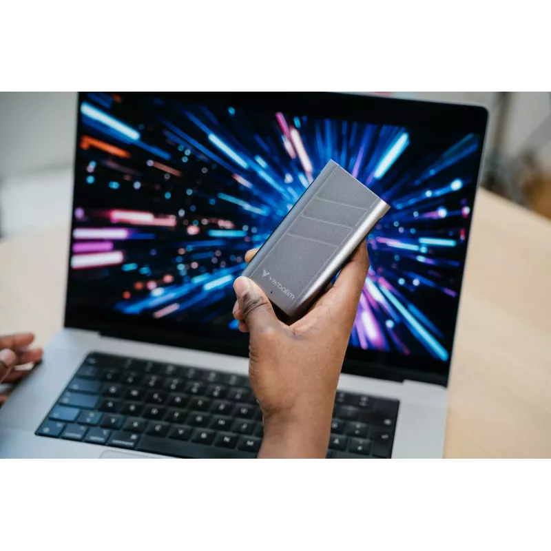 Verbatim TurboMetal SSD USB4 1TB USB Type-C USB4 Gen 2x2 argento