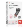 Verbatim Dual QuickStick chiavetta USB 512 GB USB Type-A / USB Type-C 3.2 Gen 1 (3.1 Gen 1) grigio