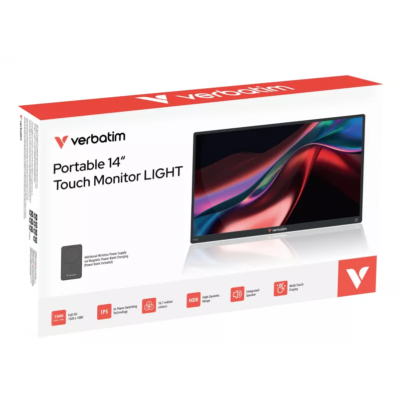 Verbatim monitor touchscreen portatile Light 14