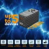 Verbatim UTA-06 100W GaN III adattatore universale da viaggio con 2 x USB-C PD e QC 4+ e 2 x porte USB-A QC 3.0