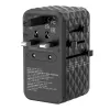 Verbatim UTA-06 100W GaN III adattatore universale da viaggio con 2 x USB-C PD e QC 4+ e 2 x porte USB-A QC 3.0