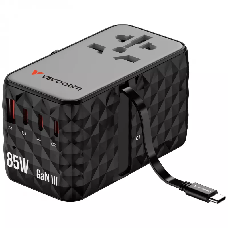 Verbatim Charge 'n' Travel Diamond 85W cavo retrattile CNT-02
