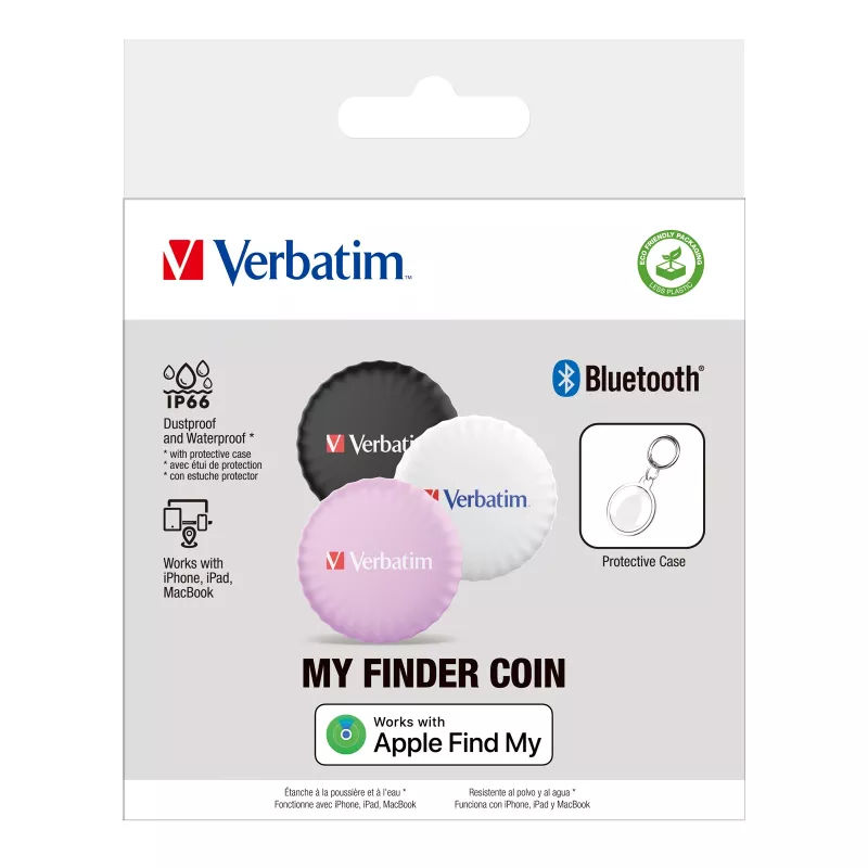 Verbatim 32135 GPS tracker/localizzatore personale nero, rosa, bianco