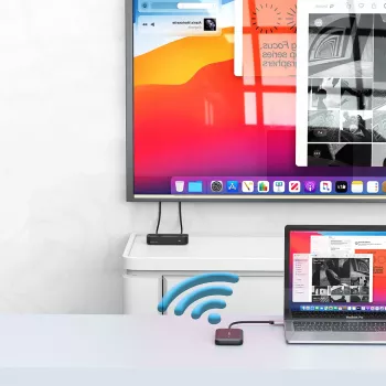 Verbatim Share My Screen adattatore wireless per display 1080p USB-C con hub WDA-01