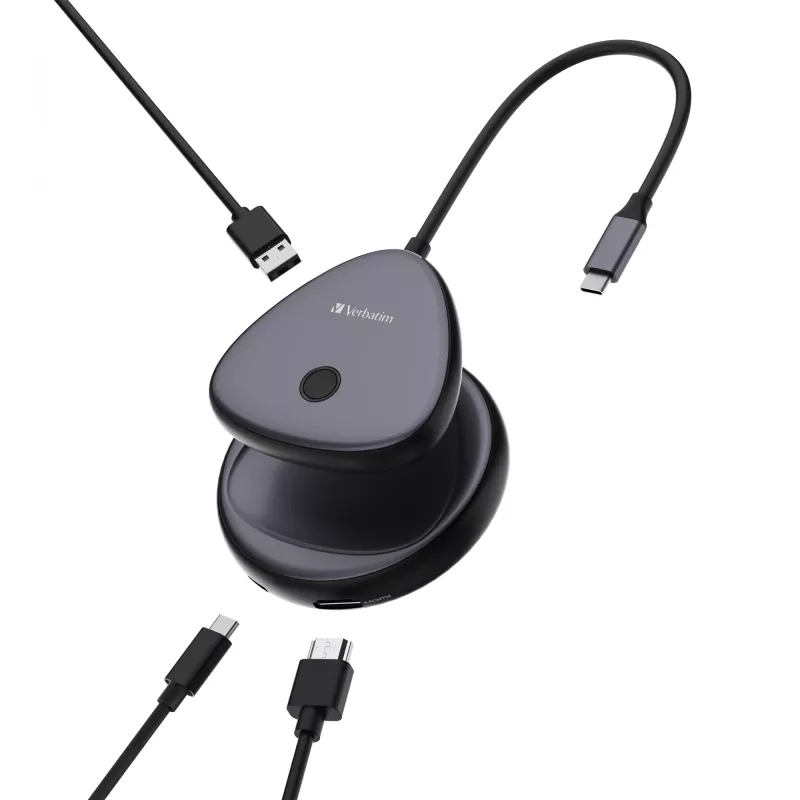 Verbatim Share My Screen adattatore wireless per display USB-C 4K con hub WDA-02