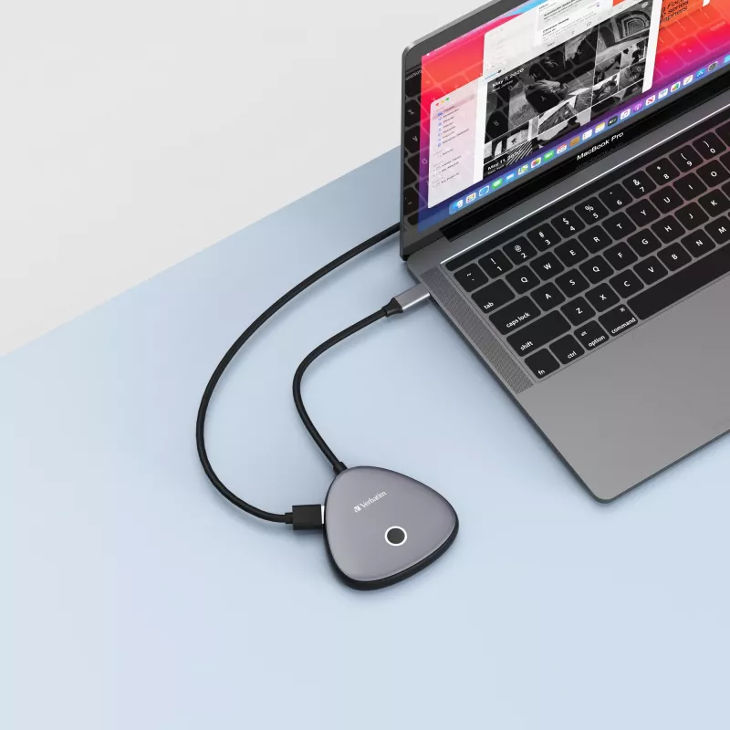 Verbatim Share My Screen adattatore wireless per display USB-C 4K con hub WDA-02