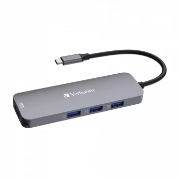 Verbatim CMH-08 USB Type-C 5000 Mbit/s argento