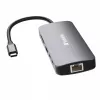 Verbatim CMH-09 USB Type-C 10.000 Mbit/s argento