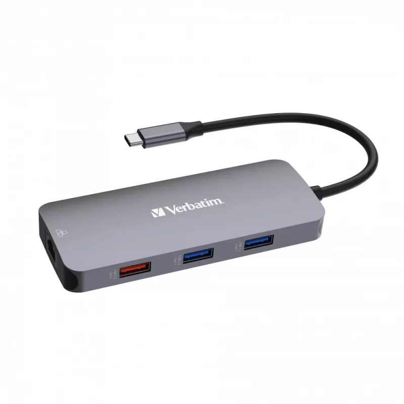 Verbatim CMH-09 USB Type-C 10.000 Mbit/s argento