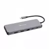Verbatim CMH-13 hub USB Type-C 10000 Mbit/s argento