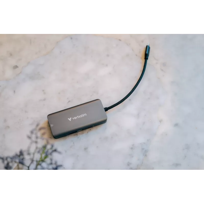Verbatim USB-C Essentials hub multiporta 6 porte: RJ45, HDMI, USB-C PD, 3 x USB-A 3.2 Gen 1