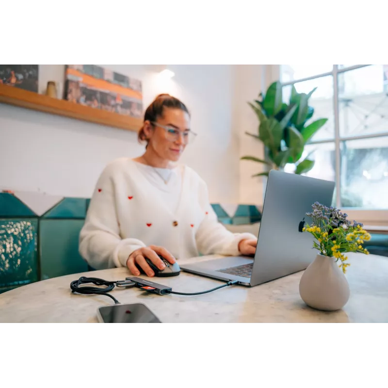 Verbatim USB-C Essentials hub multiporta 7 porte: HDMI, USB-C, USB-C 3.2 Gen 1, 2 x USB-A 3.2 Gen 1, SD e microSD