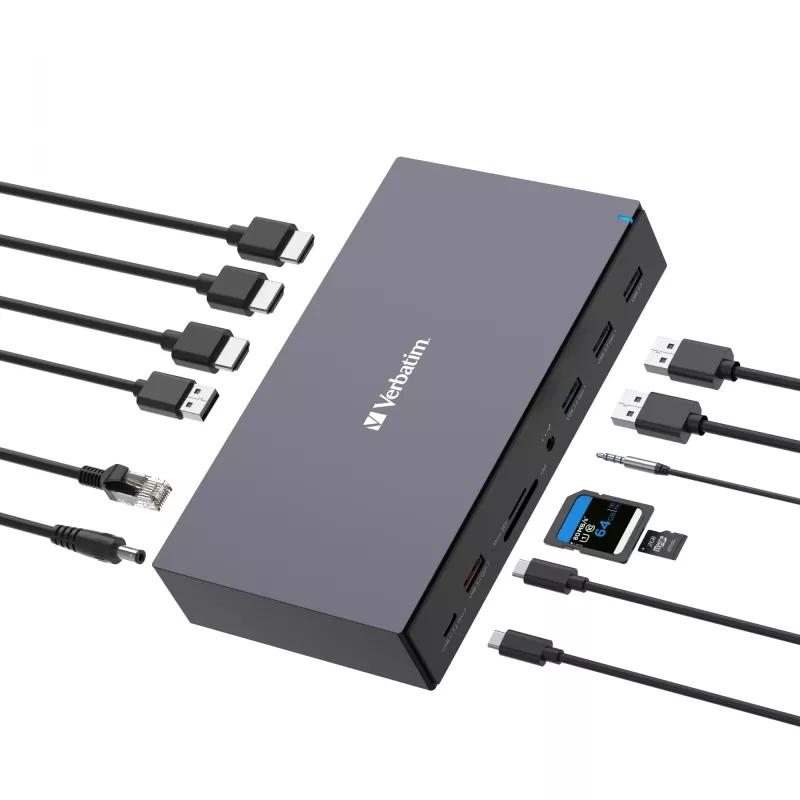 Verbatim CDS-17 Cavo USB 3.2 Gen 1 (3.1 Gen 1) Type-C Nero, Grigio