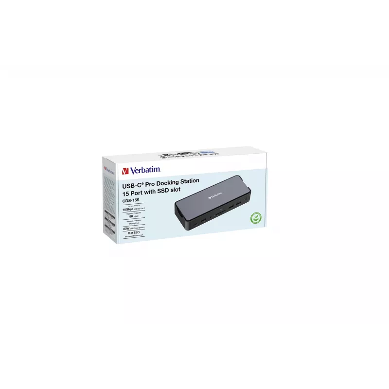 Verbatim CDS-15S Cavo USB 3.2 Gen 1 (3.1 Gen 1) Type-C Nero, Grigio