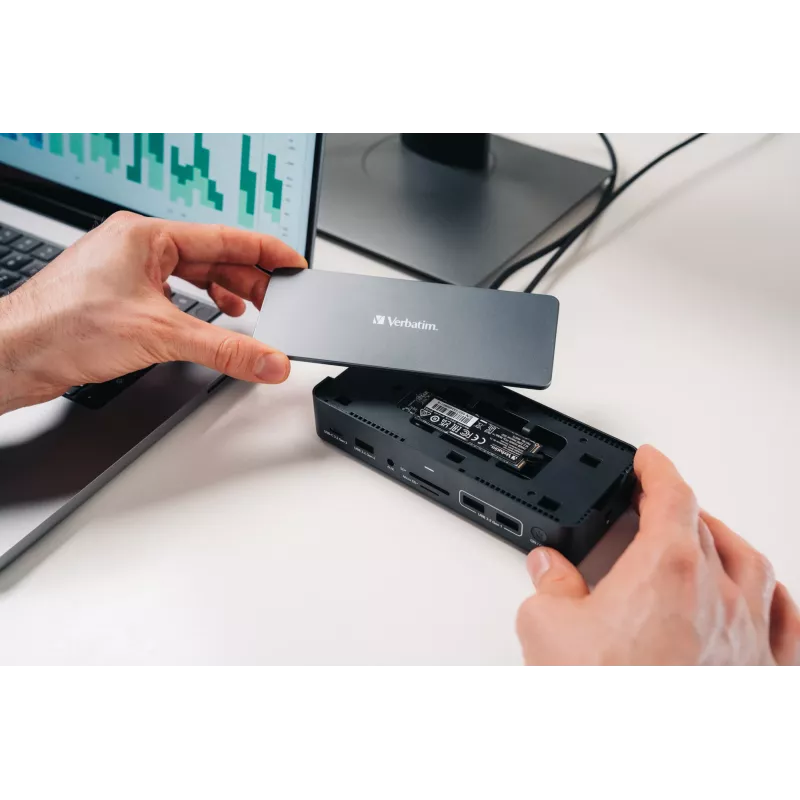 Verbatim CDS-15SSD Cavo USB 3.2 Gen 1 (3.1 Gen 1) Type-C Nero, Grigio