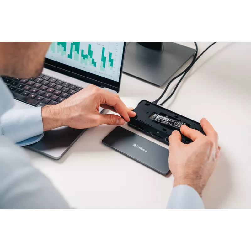 Verbatim CDS-15SSD Cavo USB 3.2 Gen 1 (3.1 Gen 1) Type-C Nero, Grigio