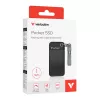 Verbatim Pocket SSD USB 3.2 Gen 2 1 TB Nero/Grigio