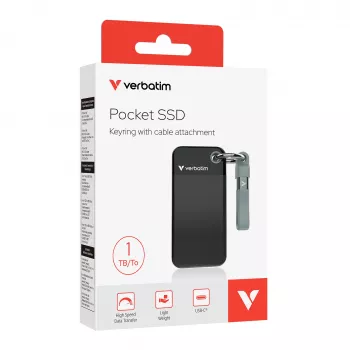 Verbatim Pocket SSD USB 3.2 Gen 2 1 TB Nero/Grigio