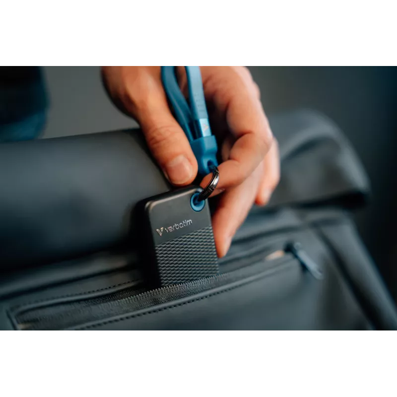 Verbatim Pocket SSD USB 3.2 Gen 2 1 TB Nero/Blu, 1 TB, USB Type-C, 3.2 Gen 2 (3.1 Gen 2), 1000 MB/s, 10 Gbit/s, Nero, Blu