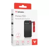 Verbatim Pocket SSD USB 3.2 Gen 2 1 TB Nero/Rosso, 1 TB, USB Type-C, 3.2 Gen 2 (3.1 Gen 2), 1000 MB/s, 10 Gbit/s, Nero, Rosso