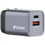 Verbatim GNC-35 Caricabatterie GaN 35W con 1 x USB-C PD 35W / 1 x USB-A QC 3.0 (EU/UK/US)