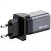 Verbatim GNC-35 Caricabatterie GaN 35W con 1 x USB-C PD 35W / 1 x USB-A QC 3.0 (EU/UK/US)