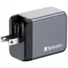 Verbatim GNC-65 Caricabatterie GaN 65W con 2 x USB-C PD 65W / 1 x USB-A QC 3.0 (EU/UK/US)