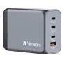 Verbatim GNC-240 Caricabatterie GaN 240 W con 1 x USB-C 140 W / 1 x USB-C 100 W / 1 x USB-C 65 W / 1 x USB-A QC 3.0 (EU/UK/US)