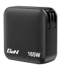 Verbatim Mini Caricabatterie GaN 165W 4 porte spina US con adattatori EU e UK