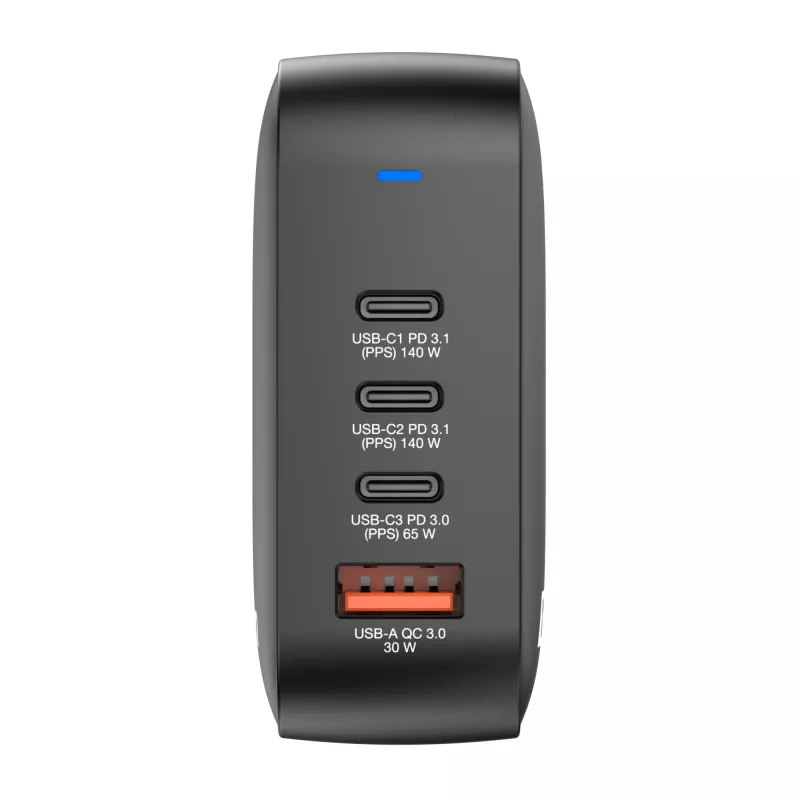 Verbatim Mini Caricabatterie GaN 165W 4 porte spina US con adattatori EU e UK