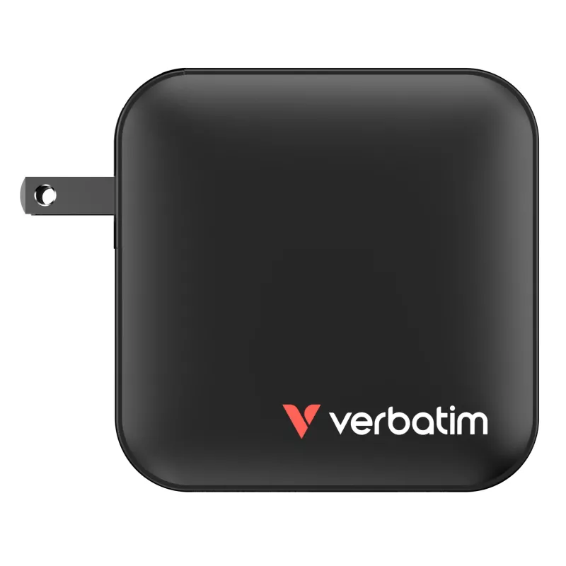 Verbatim Mini Caricabatterie GaN 165W 4 porte spina US con adattatori EU e UK