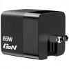 Verbatim Caricabatterie GaN 65 W 2 porte con cavo retrattile, display, spine US e adattatori EU e UK