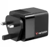 Verbatim Caricabatterie GaN 65 W 2 porte con cavo retrattile, display, spine US e adattatori EU e UK