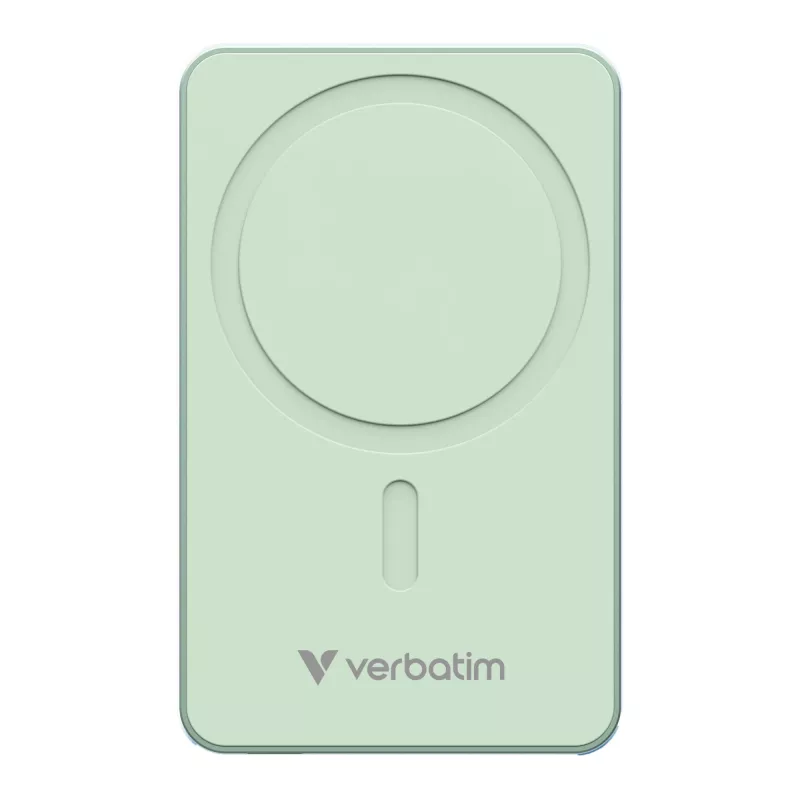 Verbatim Charge 'n' Go Essentials Powerbank wireless magnetico 5000 mAh Verde