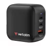 Verbatim Mini Caricabatterie GaN 70W 3 porte spina US con adattatori EU e UK